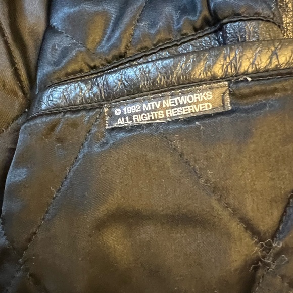 Vintage MTV Yo MTV Raps! Men's Black Leather Jacket (1992), Excellent Condition! - Picture 5 of 5